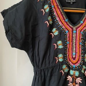 Beautiful beaded KikiSol XL Blue dress